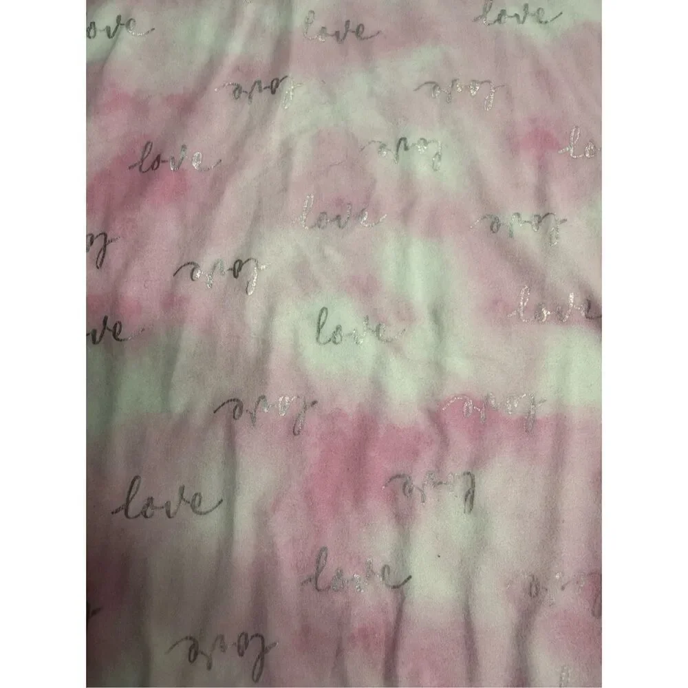 Emma & Elsa Girls Pastel Soft Tie Dye Pink Long Sleeve Hoodie Size 14/L